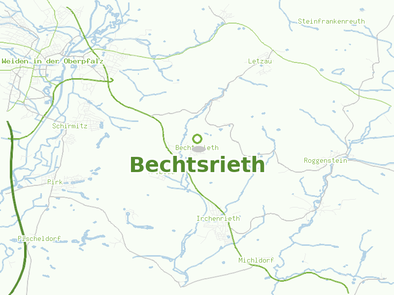 Karte von Bechtsrieth