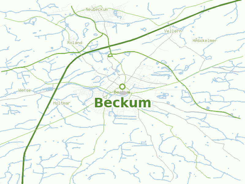 Karte von Beckum