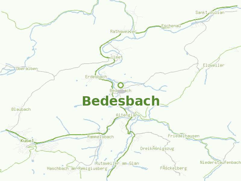 Karte von Bedesbach