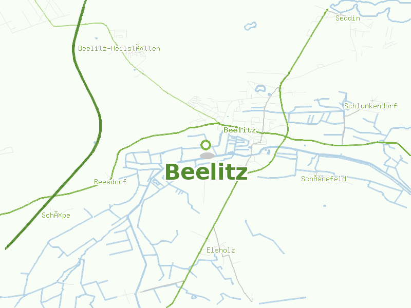 Karte von Beelitz