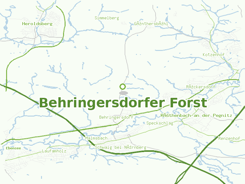 Karte von Behringersdorfer Forst
