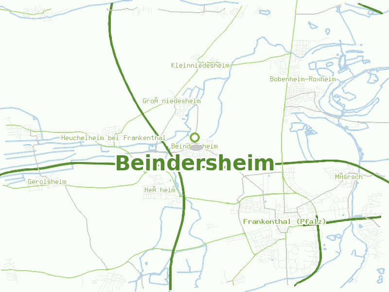 Karte von Beindersheim