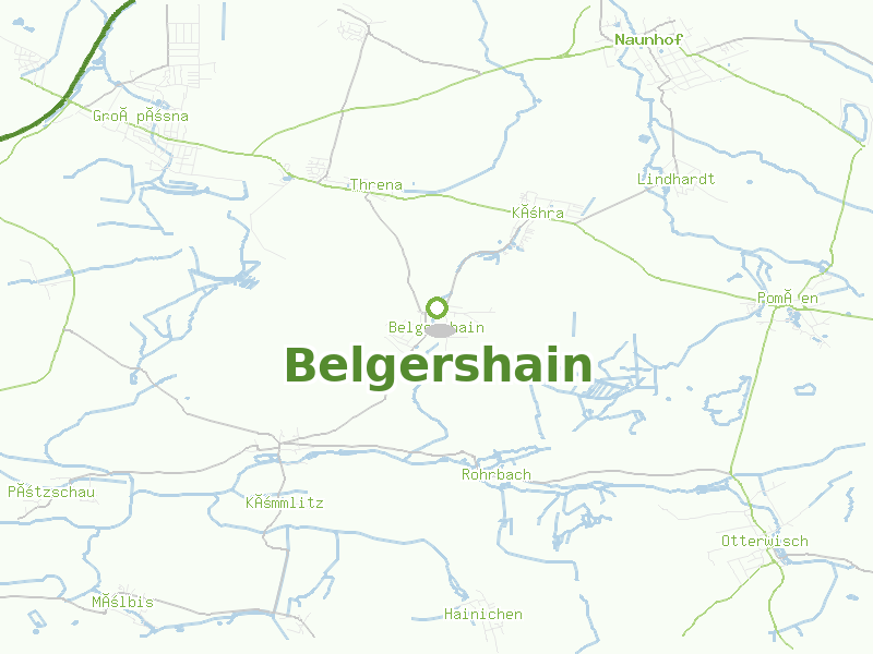 Karte von Belgershain