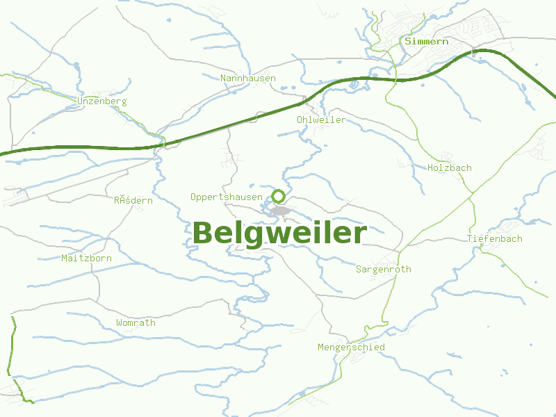 Karte von Belgweiler
