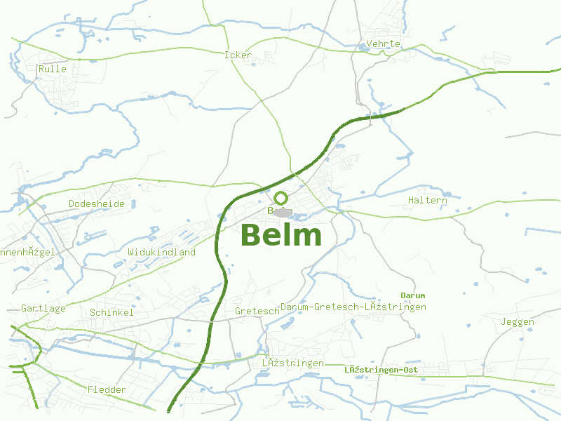 Karte von Belm