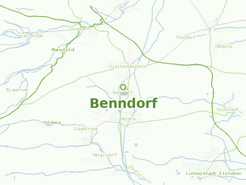 Karte von Benndorf