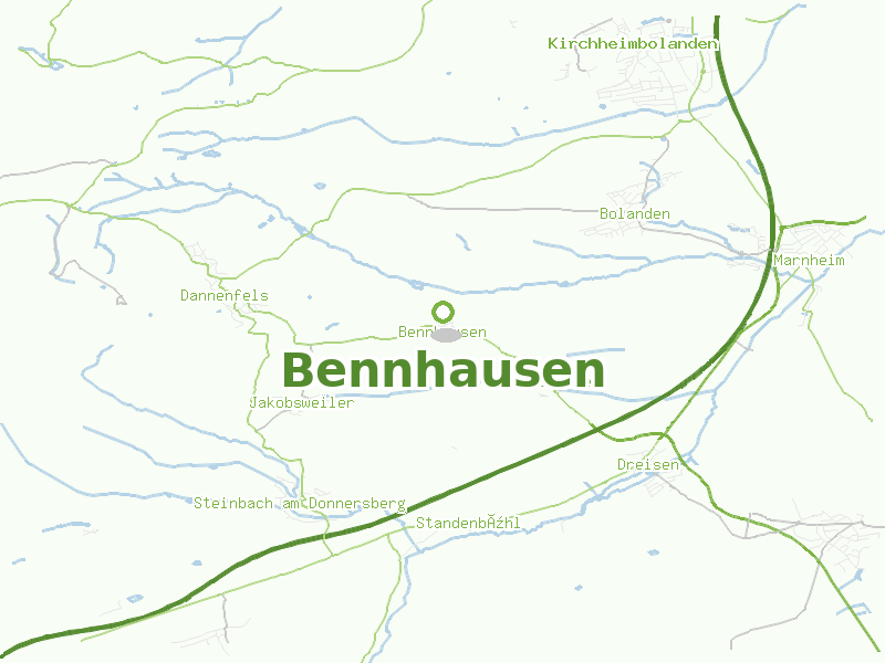 Karte von Bennhausen