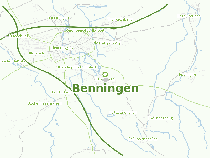 Karte von Benningen