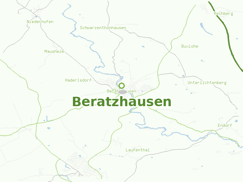 Karte von Beratzhausen