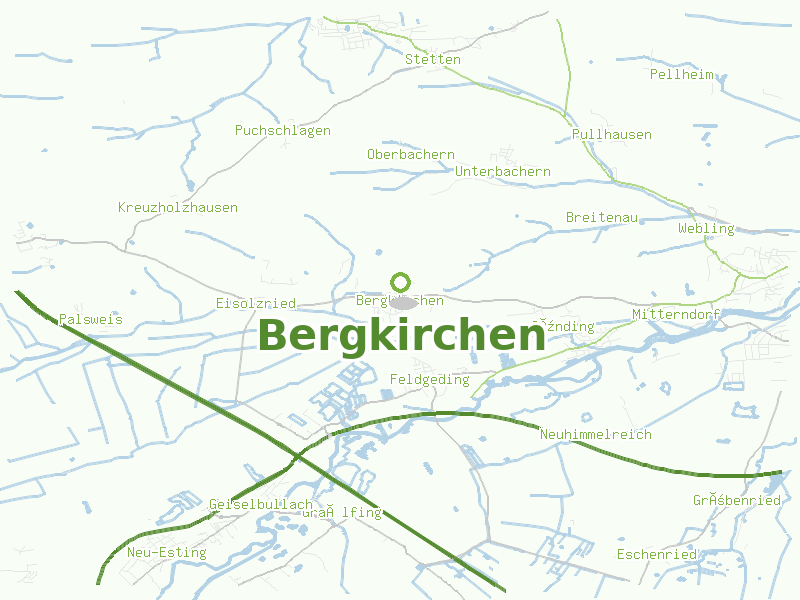Karte von Bergkirchen