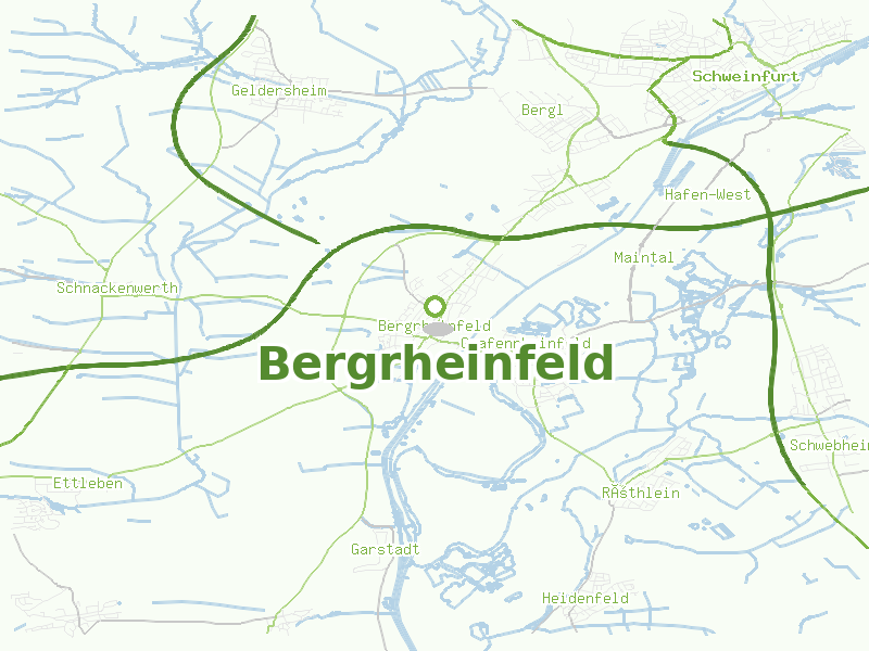 Karte von Bergrheinfeld