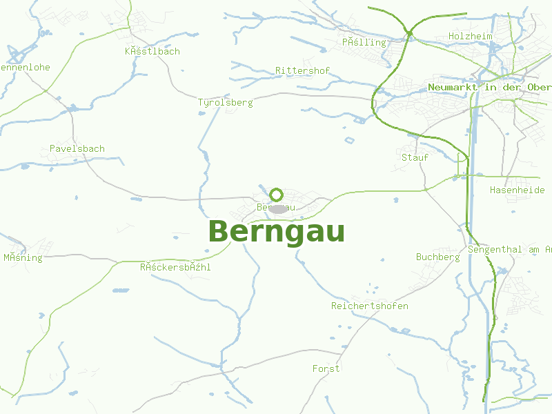 Karte von Berngau
