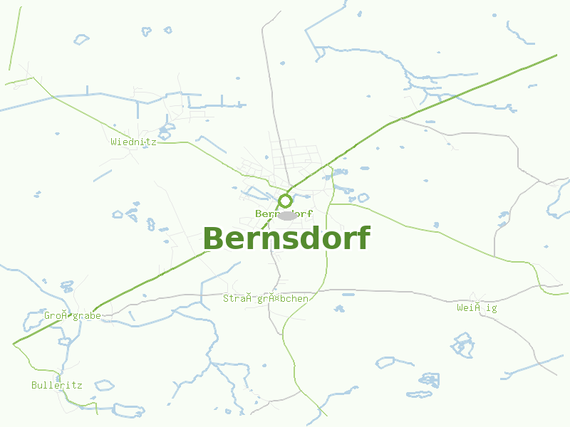 Karte von Bernsdorf