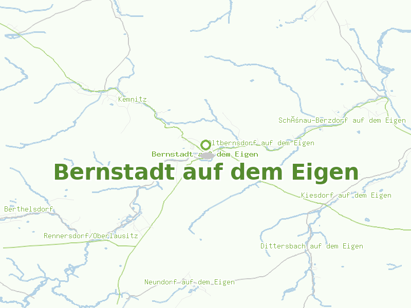 Karte von Bernstadt auf dem Eigen