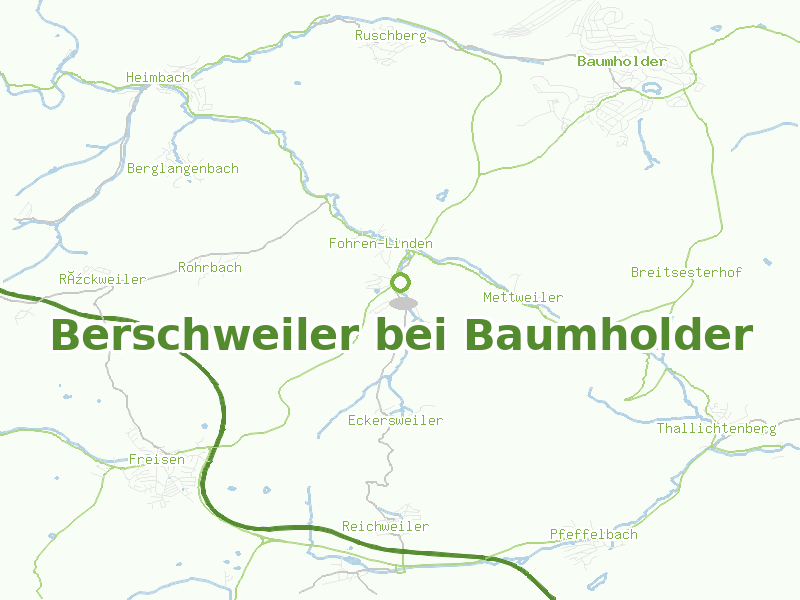 Karte von Berschweiler bei Baumholder