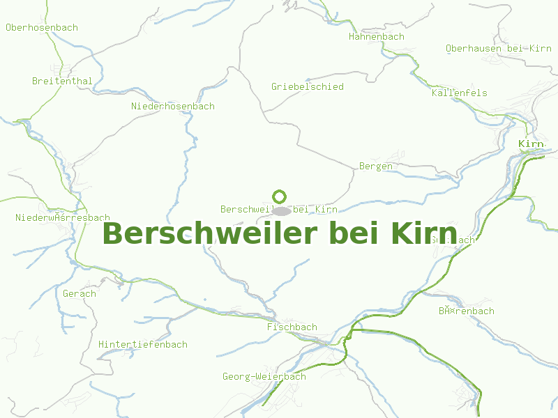 Karte von Berschweiler bei Kirn