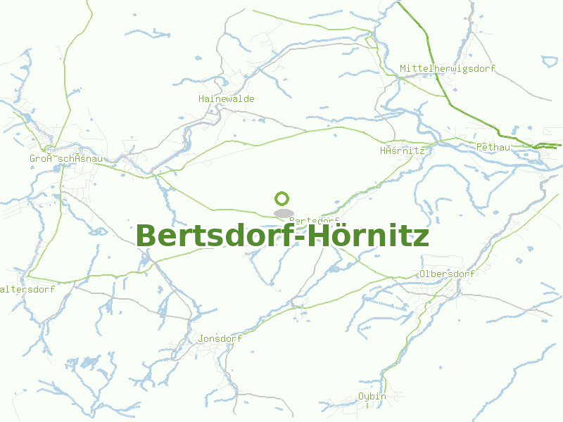 Karte von Bertsdorf-Hörnitz