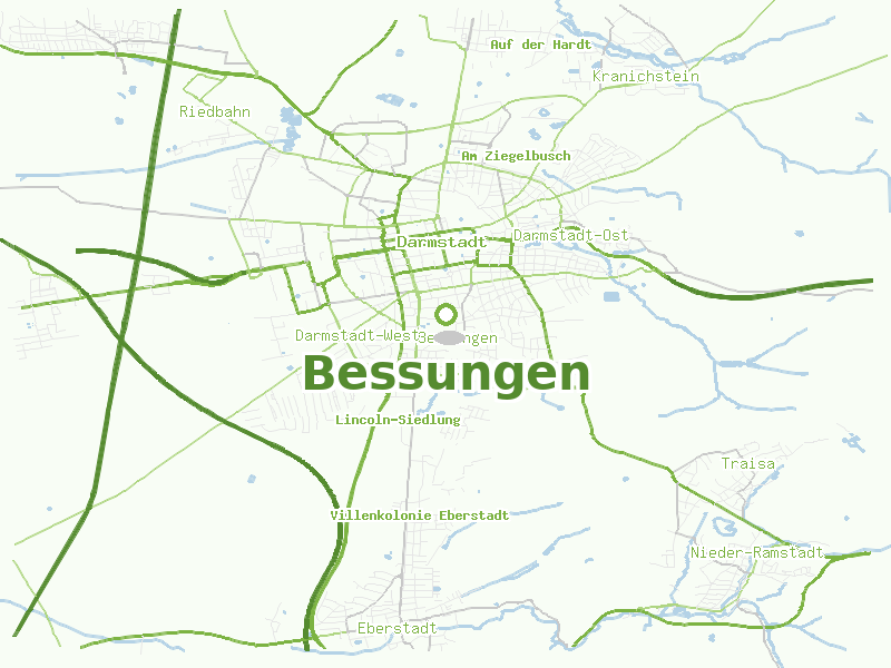 Karte von Bessungen