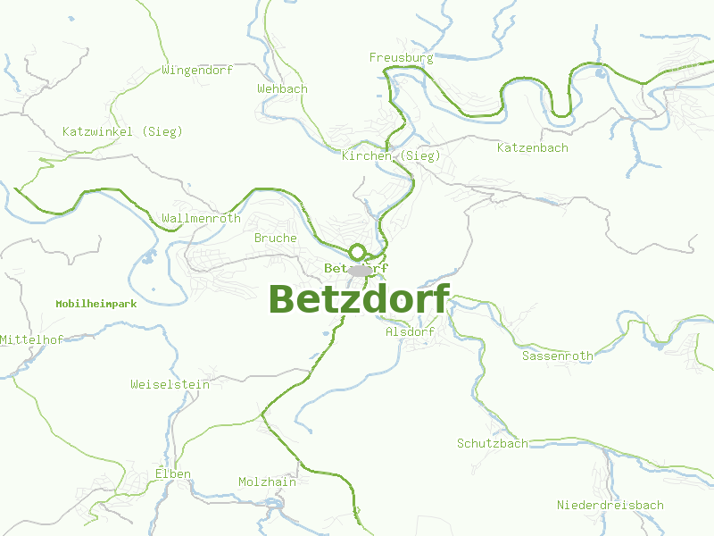 Karte von Betzdorf