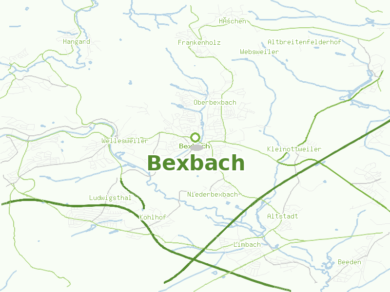 Karte von Bexbach