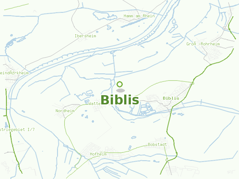 Karte von Biblis