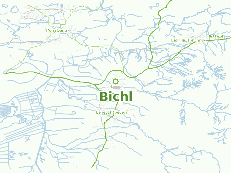 Karte von Bichl