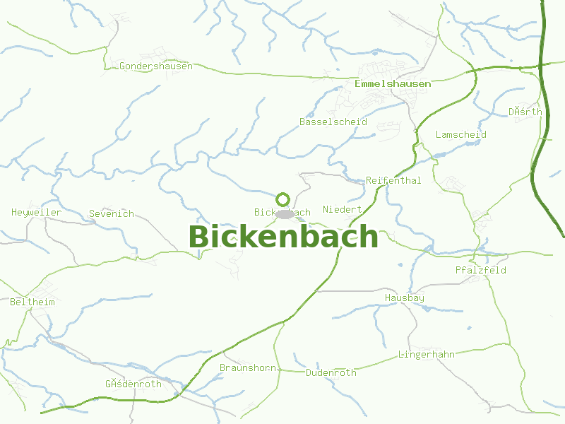 Karte von Bickenbach