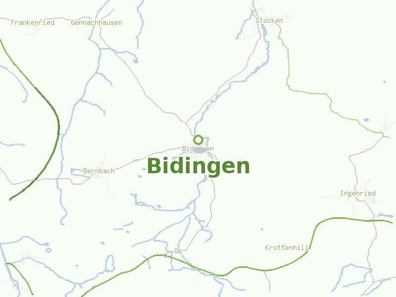 Karte von Bidingen
