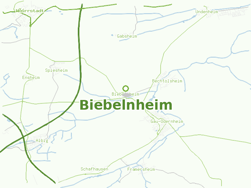 Karte von Biebelnheim