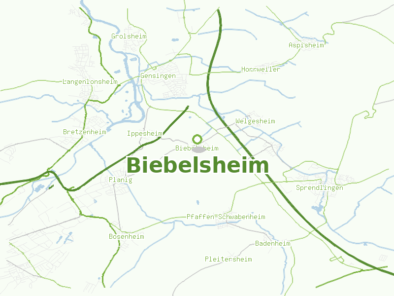 Karte von Biebelsheim
