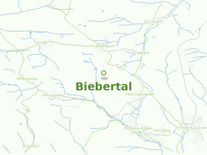 Karte von Biebertal