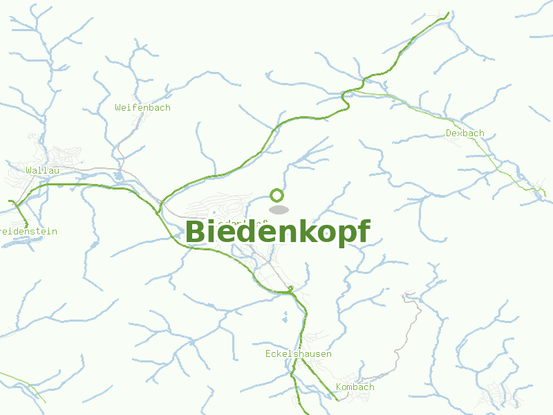Karte von Biedenkopf