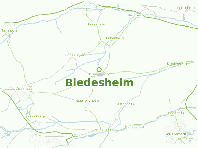 Karte von Biedesheim