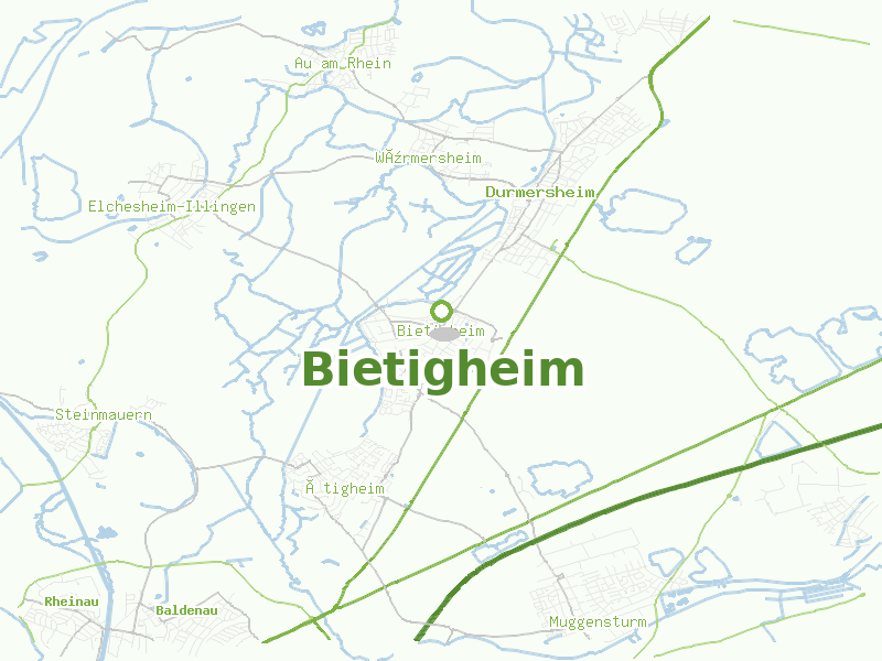 Karte von Bietigheim