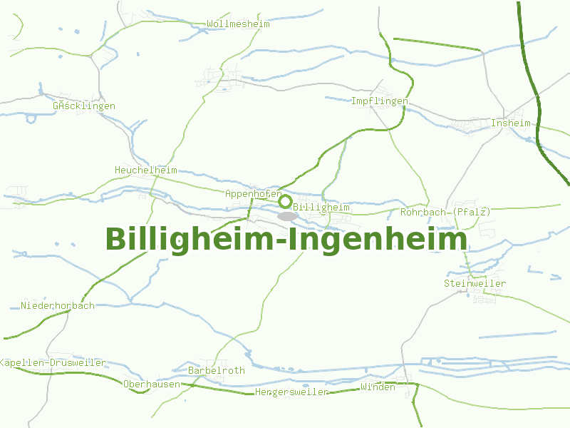Karte von Billigheim-Ingenheim