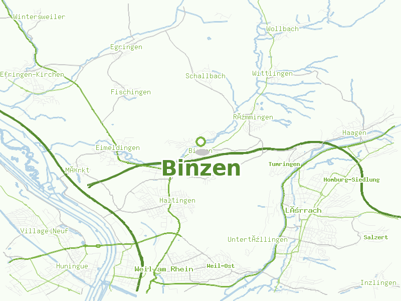 Karte von Binzen