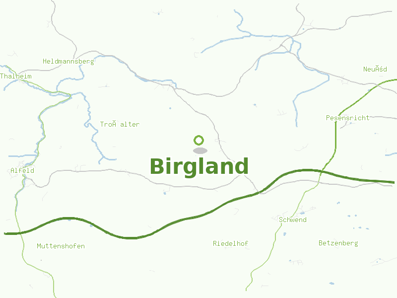 Karte von Birgland