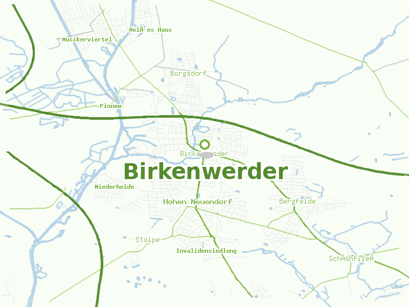 Karte von Birkenwerder