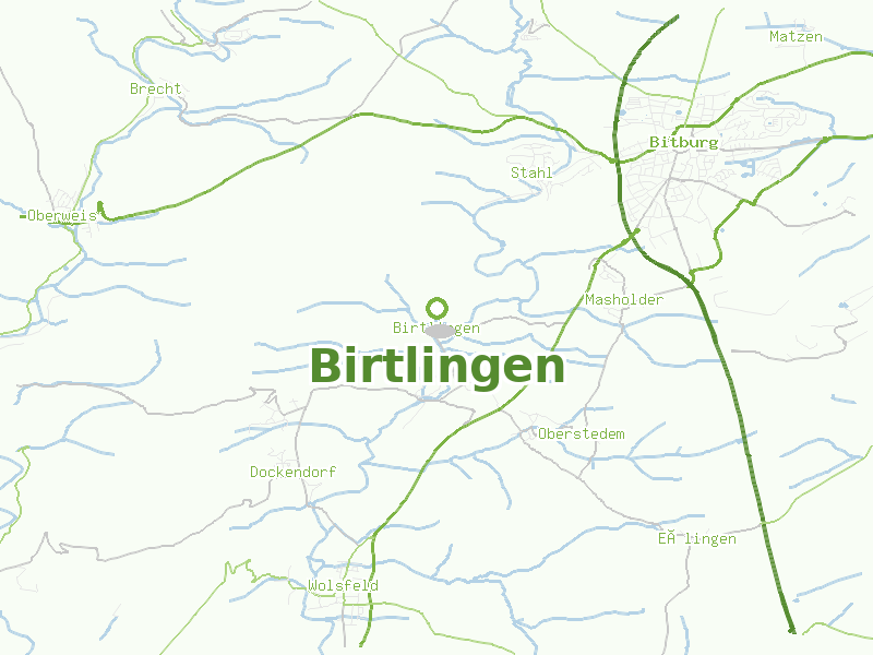 Karte von Birtlingen