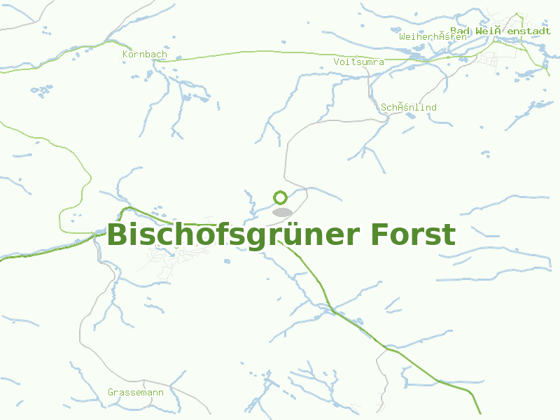 Karte von Bischofsgrüner Forst