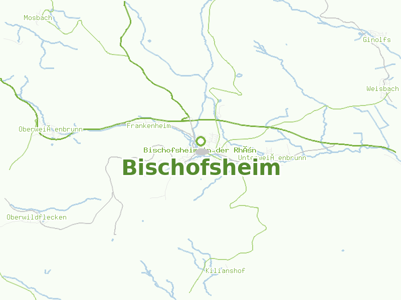 Karte von Bischofsheim