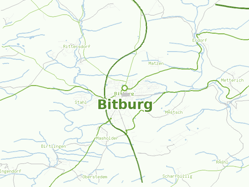 Karte von Bitburg