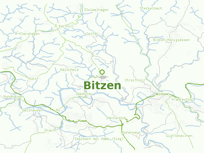 Karte von Bitzen