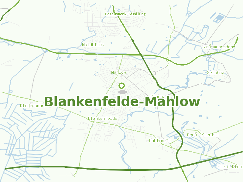 Karte von Blankenfelde-Mahlow