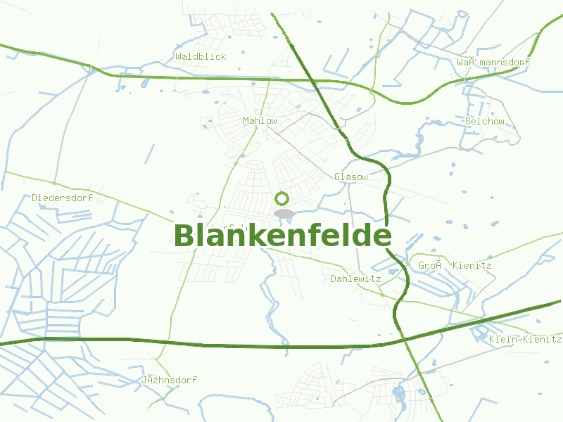 Karte von Blankenfelde