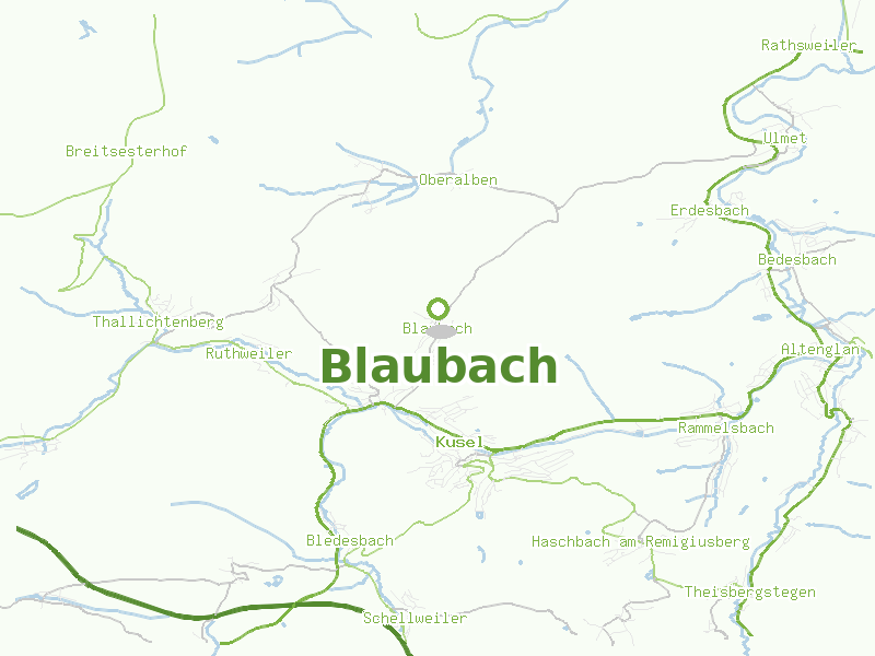 Karte von Blaubach