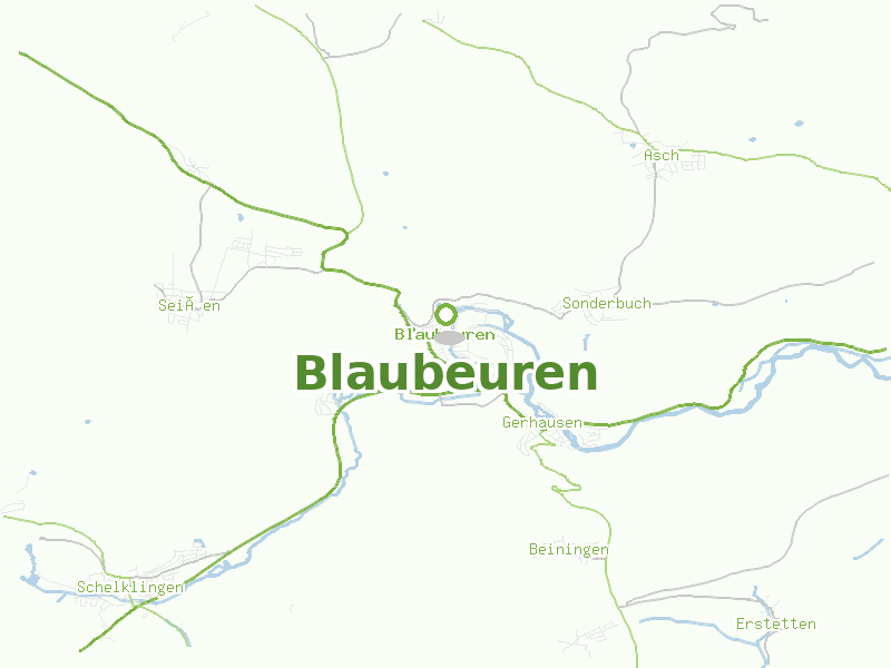 Karte von Blaubeuren
