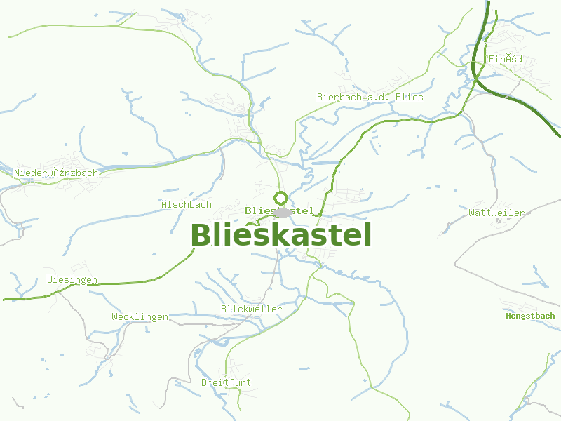 Karte von Blieskastel