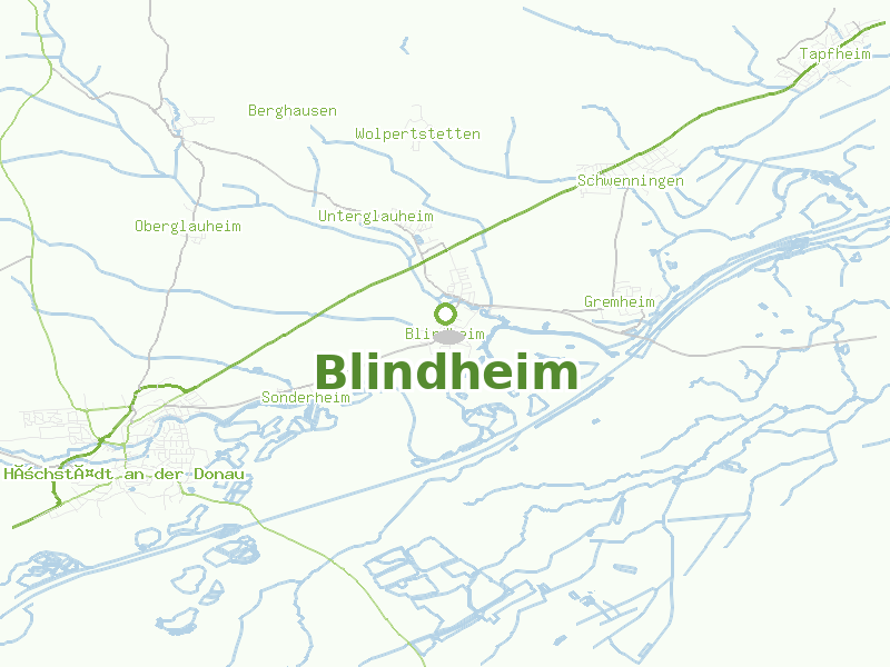 Karte von Blindheim