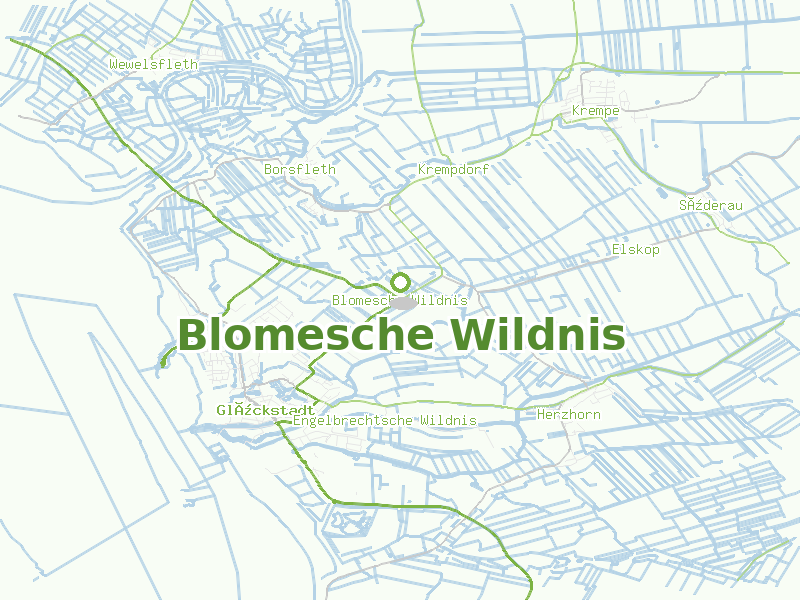 Karte von Blomesche Wildnis